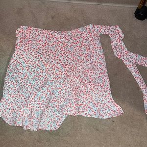 mini floral skirt